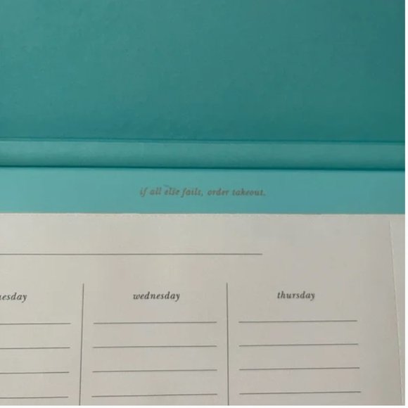 kate spade Meal Planner /Market List, Black Dot new no tags - Picture 7 of 9